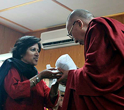 Huma Ahmed-Ghosh and the Dalai Lama
